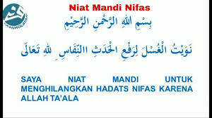 Editrtd Niat Mandi Nifas Agama Allah Mandi