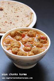 Soya Chunks Kurma Recipe Tasty Side Dish For Chapati Roti Biryani And Pulao Indianfood Food Recipes Kurma Recipe Recipes Indian Food Recipes Vegetarian