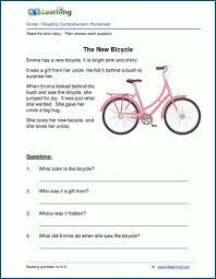 Use these printable worksheets to improve reading comprehension. Free Printable First Grade Reading Comprehension Worksheets K5 Learning