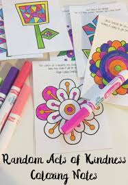 Each page is designed with images that students will love to color as they meditate on the inspiring message. Random Acts Of Kindness Coloring Notes For Kids Teach Beside Me