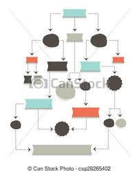 Flow Chart Diagram Scheme Simply Editable Without Text Infographic Algorithm Element