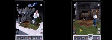 Microsoft llevó un demo del juego de realidad aumentada a un evento de apple . Gameplay Footage Of The Minecraft Earth Mobile Ar Game Revealed Gamerz Unite