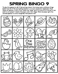 From stockings to presents, add a little color to your christmas with these fun multiplication and division coloring pages. Spring Bingo 9 Coloring Page Crayola Com