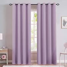 Buy vogol small window valances curtains, birds printed window curtain tier pair 36 inch long pocket window treatments for kitchen cafe, 2 panels: Amazon Com Lilac Blackout Window Curtains For Living Room Bedroom Thermal Insulated Light Blocking Triple We Curtains Living Room Girls Room Curtains Curtains