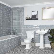 Maybe you would like to learn more about one of these? Ensemble Salle De Bain Retro Avec Baignoire Wc Et Lavabo Sur Colonne Richmond