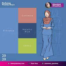 Hari ini, saya kongsikan beberapa padanan warna pakaian yang sesuai dipadankan dengan warna biru. Padanan Warna Baju Dan Tudung Raya 2020 Puan Mary
