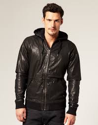 Diesel Diesel Sweleat Hooded Leather Bomber Jacket At Asos Leather Jacket Men Leather Bomber Jacket Leather Bomber