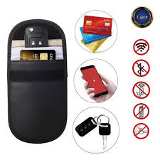 Car Key Signal Blocker Case Signal Jammer Bag Blocker Portable Signal Blocking Pouch Bag Key Fob Guard Protector Signal Jammer Credit Card Protection Pouch Bag