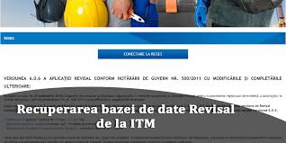 Multumesc anticipat pentru ajutor ! Recuperarea Bazei De Date Revisal De La Itm C