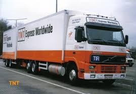 Tnt Express Worldwide Branded Truck And Trailer A Few Years Old Volvo Trucks Old Lorries Commercial Vehicle