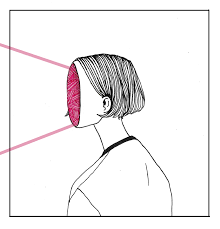 Tumblr Girl Drawing Medium Hair Rectangle Circle Image about aesthetic in s p r i n g by h e d v i g. tumblr girl drawing medium hair