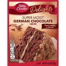 Drop by teaspoon onto ungreased cookies sheet. Betty Crocker Delights Super Moist German Chocolate Cake Mix 15 25 Oz Ralphs