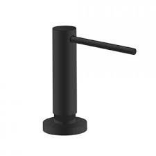Dornbracht Einbau Spulmittelspender Rund Schwarz Matt Schwarz Matt Brausehalter Handbrause