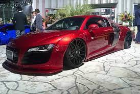 Audi R8 V10 Wide Body Modified Accuair Bagged Slammed Audi Audi R8 V10 Plus Sports Car