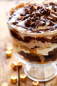 Caramel Rolo Brownie Trifle Chef In Training Recipe Trifle Recipe Caramel Desserts Desserts
