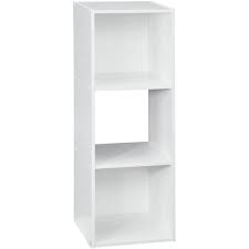 That's the best way to describe the white collins cubby organizer. Closetmaid Decorative Home Stackable 3 Cube Cubeicals Organizer Storage White Walmart Com Walmart Com