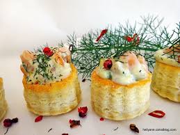 Zakouskis Mini Bouchees Feuilletees A La Creme Fromage Saumon Aneth Passiflore Passion D Hellyane Creme Fromage Feuillete Aneth