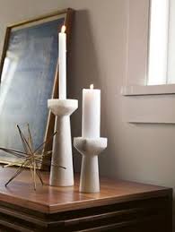 Swedish vintage white wooden candlestick holders in elegant shape, handmade swedish christmas decor, tall candle holder pair. 270 Fragrance Candle Fashion Ideas