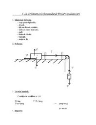 Ea este o manifestare macroscopică a unei sume de forţe microscopice, şi anume forţele electrice care se exercită între atomii celor două materiale ce se află în contact. Laborator Determinarea Coeficientului De Frecare La Alunecare Fizica 32482
