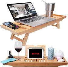 Alibaba.com offers a wide range of bathtub tray to give your bathroom a touch of glamour. Amazon Com Bamboo Bathtub Tray Bed Laptop Desk With Foldable Legs Latest Unique Zen Design Bathtub Caddy Top Quality Bamboo Bathtub Caddy Tray With Adjustable Legs Wine Glass Ipad Holder By