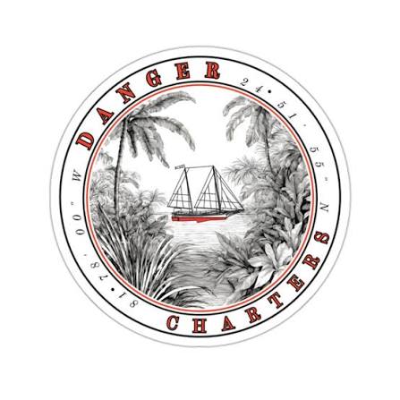 Sticker - Danger Charters Peak Through – Danger Charters Island Store