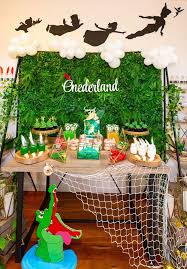 Peter Pan In Neverland First Birthday Party Pretty My Party Baby Boy 1st Birthday Party Boy Birthday Parties Boys First Birthday Party Ideas