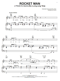 From the free sheet music index. Elton John Rocket Man I Think It S Gonna Be A Long Long Time Sheet Music Notes Chords Score Download Printable Pdf Elton John Sheet Music Notes Sheet Music