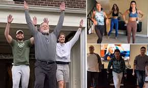 Dancing Dad Goes Viral After Starring In Choreographed Tiktok Video With Kids Daily Mail Online Tiktok is much less popular than other networks because the audience doesn't create an account with friends for chatting and playing, but to achieve maximum visibility via their. dancing dad goes viral after starring