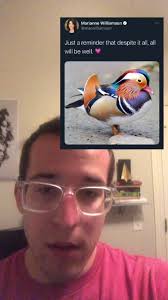 Bird Tweets Marianne Williamson