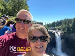 Twin peaks, near Snoqualmie Falls, Washington