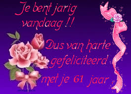 61 Jaar Verjaardag Plaatjes Animaatjes Nl