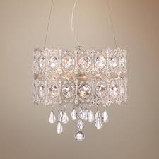 Silver And Gold Leaf Hatbox 14 3 4 W Crystal Pendant Light Y5616 Lamps Plus Crystal Pendant Lighting Pendant Light Silver Pendant Lighting