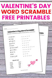 These worksheets focus students on the connection between words, sentences and meanings. Valentines Word Scramble Kids Novocom Top