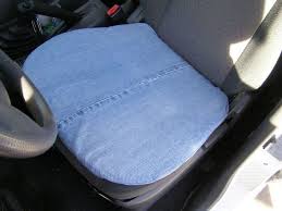 Cool Comfy Recycled Blue Jean Car Cushion Car Cushion Recycled Denim Recycle Jeans