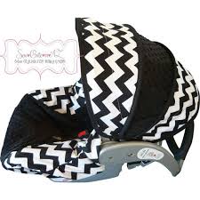 Black And White Chevron Infant Car Seat Cover By Sewcuteinaz Have To Have Baby Car Seats Infant Car Seat Cover New Baby Products