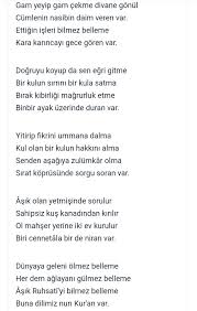 Hilal Adli Kullanicinin Gonul Makami Panosundaki Pin Siir Gece