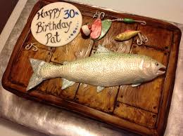 Easy directions for making fish birthday cakes Fishing Birthday Cake Baking Made Simple