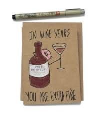 Funny 30th Wine Birthday Card For Her Wine Born 1991 Card Etsy Wine Birthday Cards 30th Birthday Cards Birthday Cards For Her