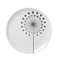 Black And White Plates Clipart Happy Day Doodle Simple Flower White Plate Simple Flower Drawing Sharpie Designs Simple Flowers