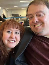 Hi all! I just wanted to introduce myself and share a photo I took of me  and my husband a month ago. 💜