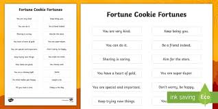 Chinese Fortune Cookie Fortunes - Printable | For Friends