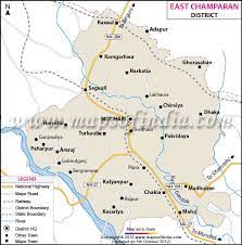 East Champaran District Map Purbi Champaran District Map