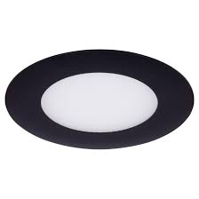 Unscrew the lightbulb and take out the baffle trim. Globe Electric Dimmable Recessed Light Slim 9w Led Black 91130 Rona