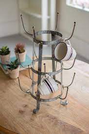 Coffee Mug Tree Metal Holder Tea Cups Stand Organizer Kitchen Decor Drying Rack For Sale Online Ebay Farmhouse Mugs Drying Rack Kitchen Kitchen Decor