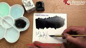 Artist helen south works in graphite, charcoal, watercolor, and mixed media. Winsor Newton Drawing Ink Liquid Indian Ink 754 Youtube