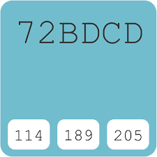 Coronado Paint 7432 Skyway 72bdcd Hex Color Code