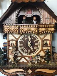 Engstler Quartz Cuckoo Clock Swiss House With Music, Turning Dancers En 424  Qmt : Amazon.Co.Uk: Home & Kitchen