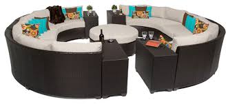 Barrington wicker round folding patio accent table in natural brown. Garden Feeling 11 Piece Outdoor Wicker Patio Furniture Round Sofa Set Round Sofa Set Wicker Patio Furniturewicker Patio Aliexpress