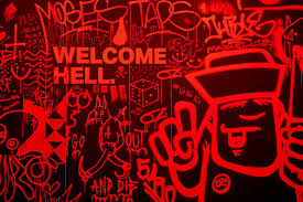 Also you can see squatted houses and the police. St Pauli S New Tunnel Has A Biker Bar In Hell Vibe Dirty Tackle