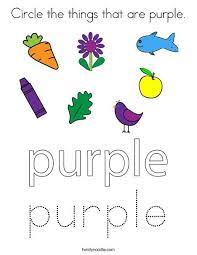 Search through 623,989 free printable colorings at getcolorings. Circle The Things That Are Purple Coloring Page Twisty Noodle English Worksheets For Kids Preschool Fine Motor Activities Color Activities